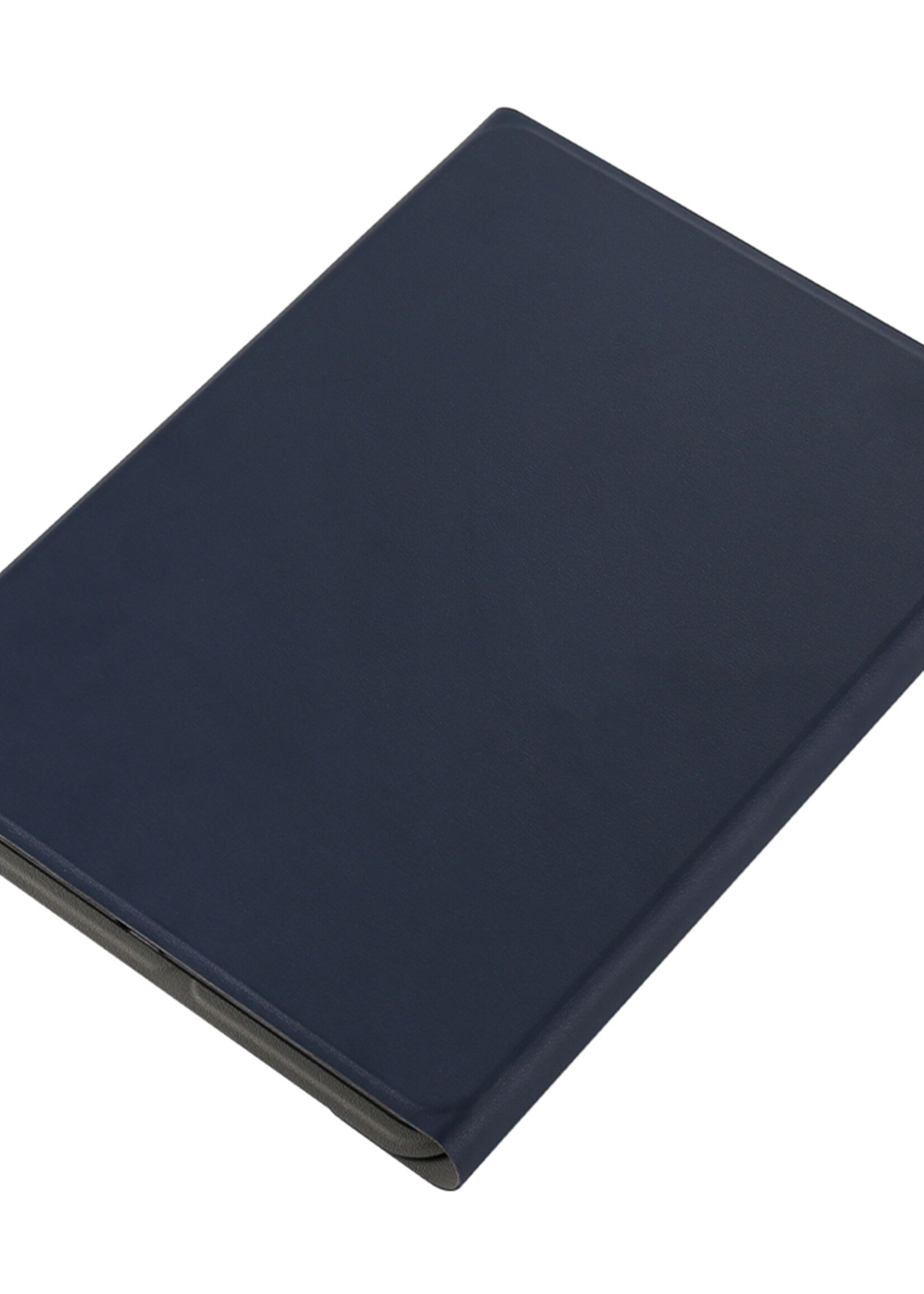 LUQ Hoes Geschikt voor iPad 2022 Hoes Keyboard Cover Toetsenbord Hoesje - Hoesje Geschikt voor iPad 10 Toetsenbord Hoes - Donkerblauw