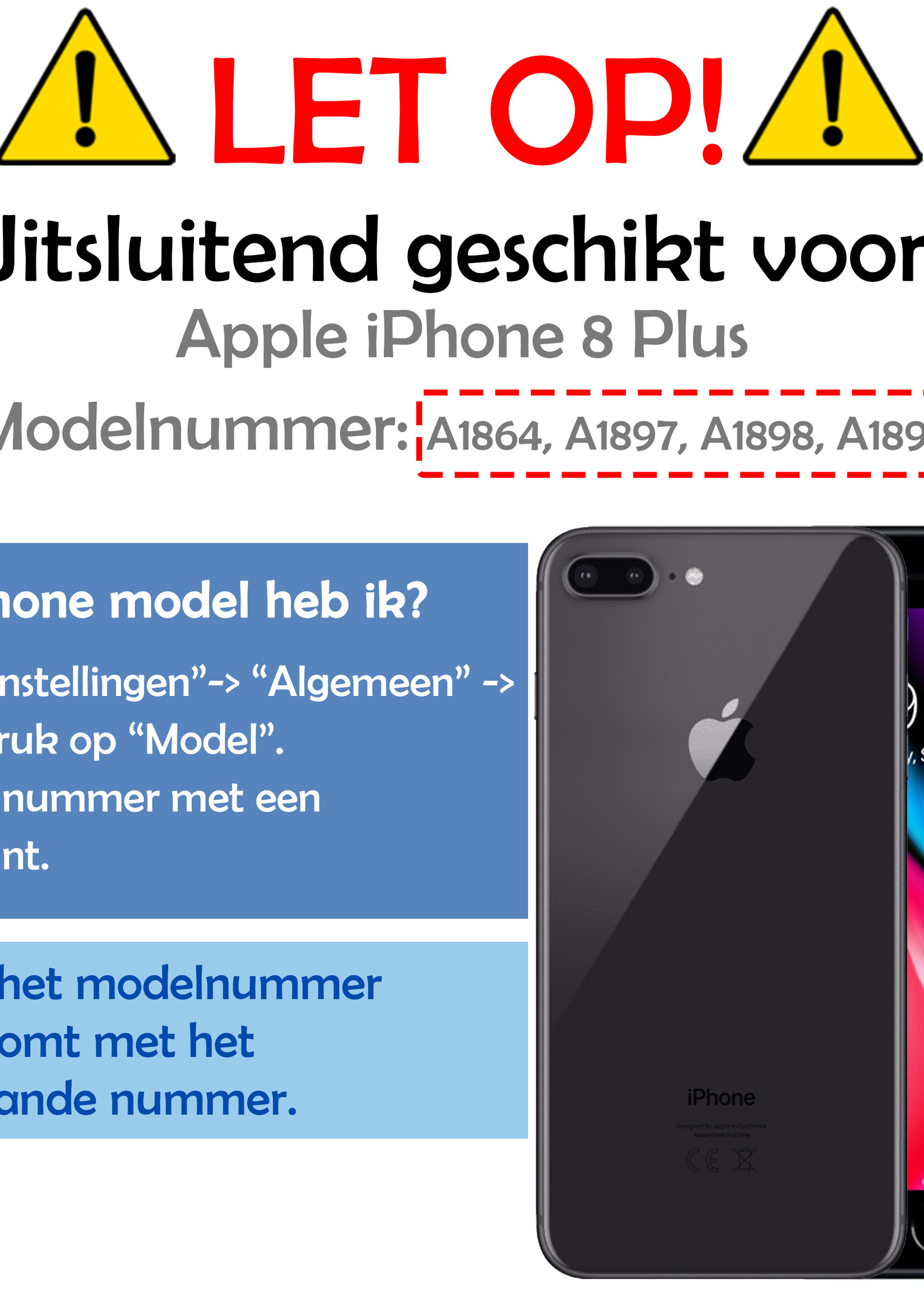 LUQ Hoesje Geschikt voor iPhone 8 Plus Hoesje Magnetische Adsorptie Back Case - Hoes Geschikt voor iPhone 8 Plus Hoesje Met Metalen Frame - Zwart - 2 Stuks