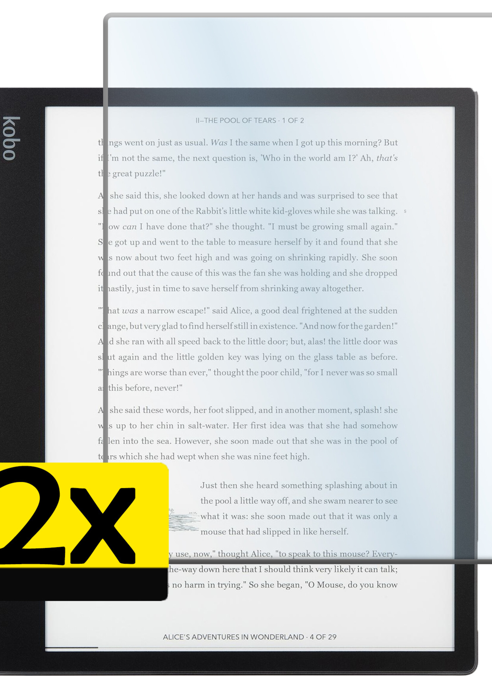 LUQ Screenprotector Geschikt voor Kobo Elipsa 2E Screenprotector Bescherm Glas Gehard Screen Protector - 2 Stuks
