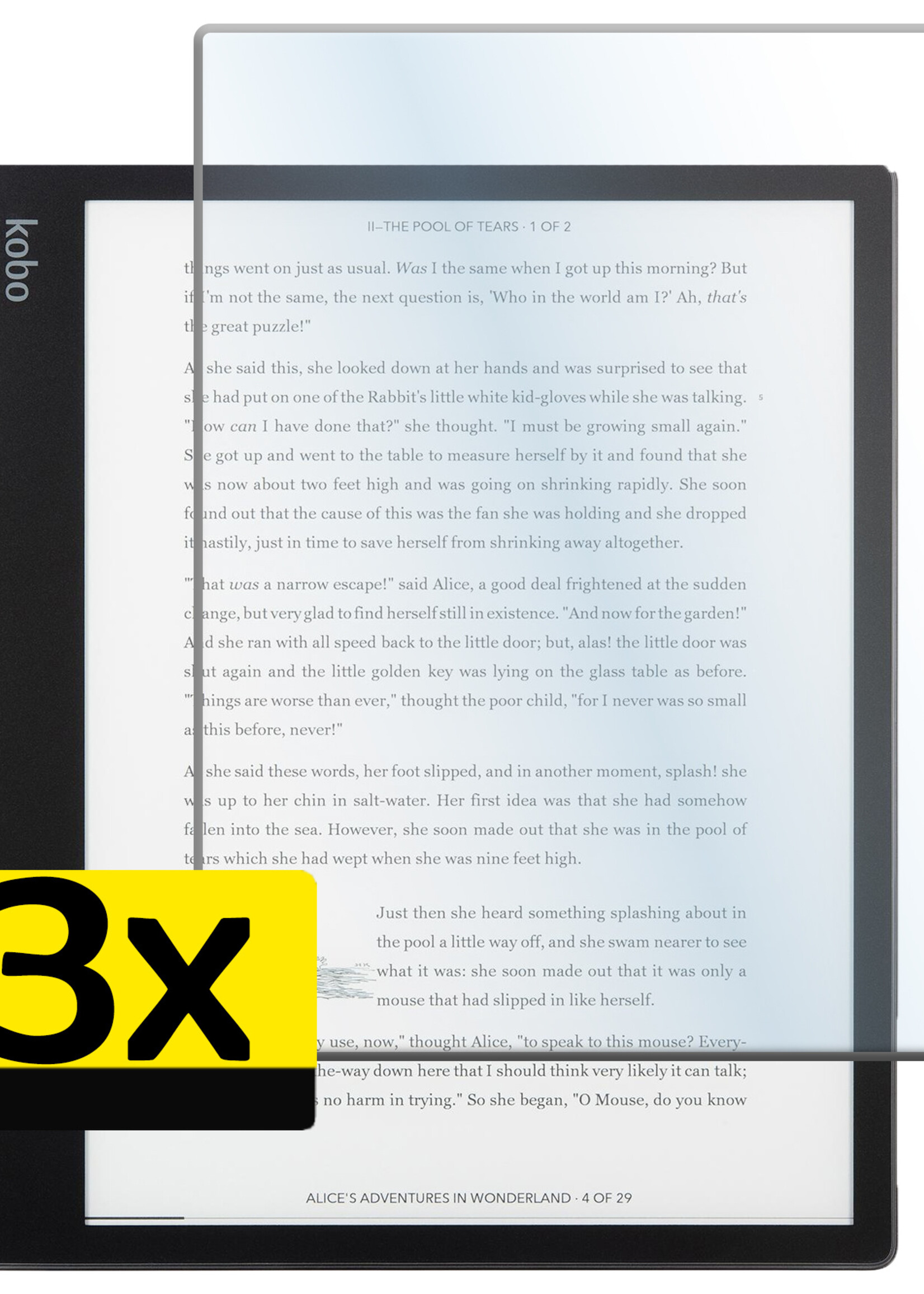 LUQ Screenprotector Geschikt voor Kobo Elipsa 2E Screenprotector Bescherm Glas Gehard Screen Protector - 3 Stuks