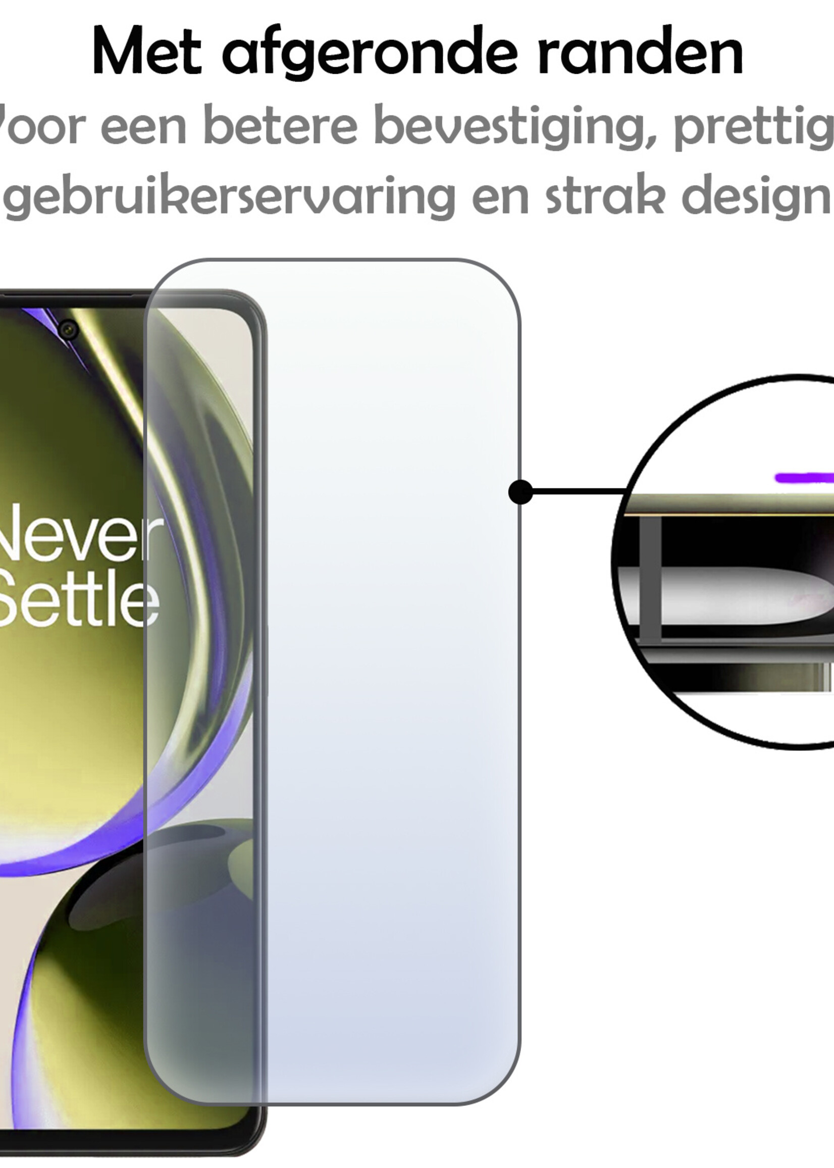 LUQ Screenprotector Geschikt voor OnePlus Nord CE 3 Lite Screenprotector Beschermglas Gehard Glas - Screenprotector Geschikt voor OnePlus Nord CE 3 Lite Screenprotector Glas - 2 Stuks