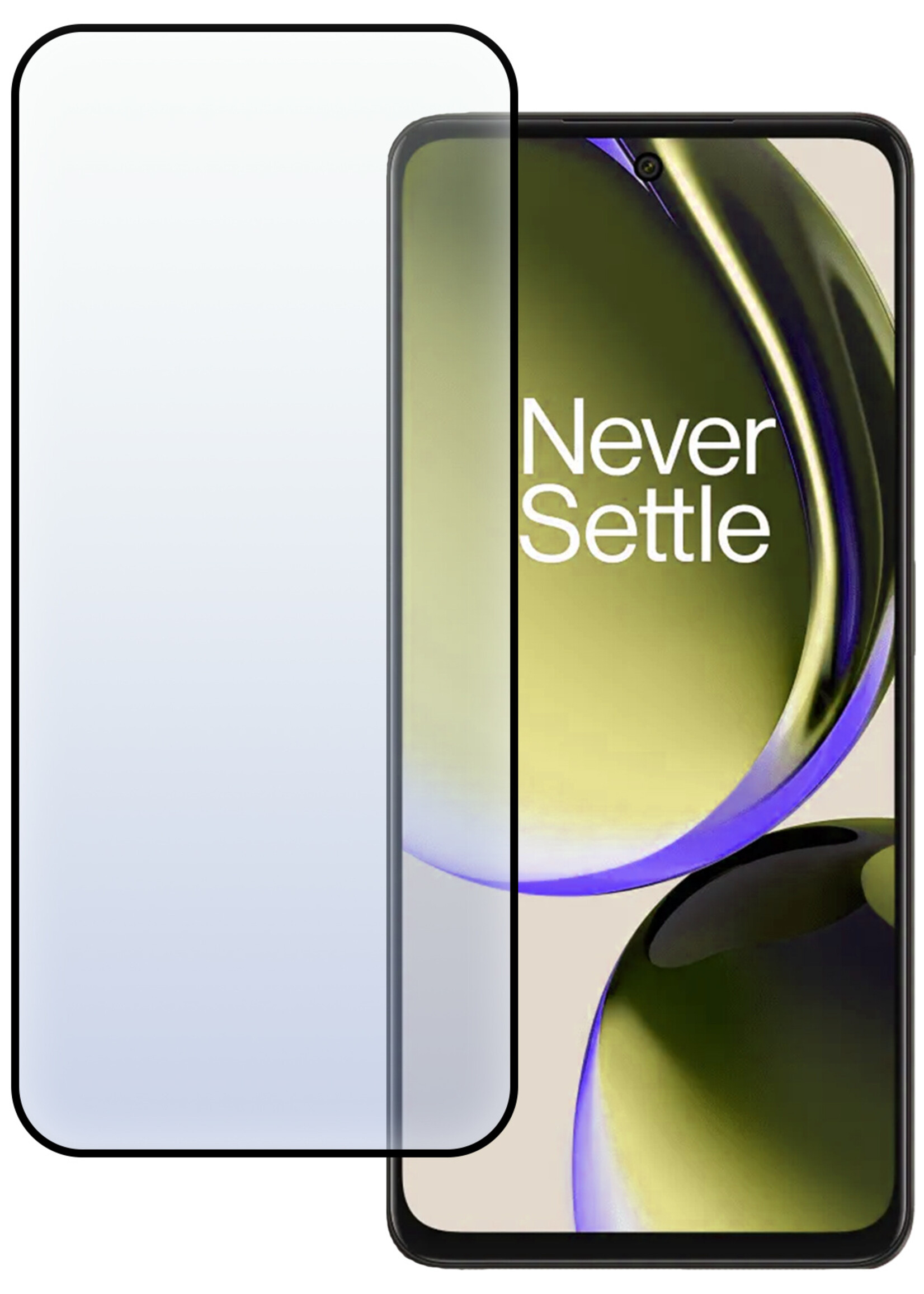 LUQ Screenprotector Geschikt voor OnePlus Nord CE 3 Lite Screenprotector Glas Full Cover - Screenprotector Geschikt voor OnePlus Nord CE 3 Lite Screenprotector Full Cover