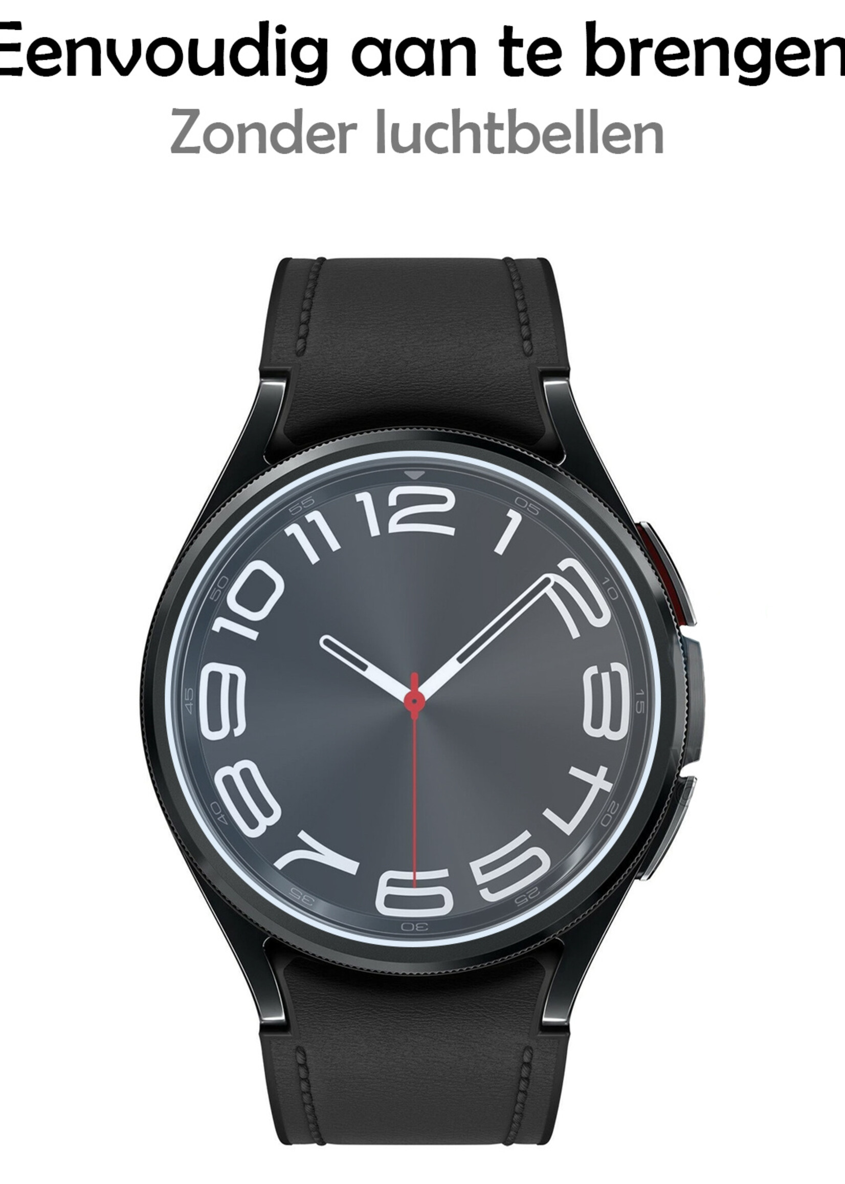 LUQ Screenprotector Geschikt voor Samsung Watch 6 Classic 43 mm Screenprotector Bescherm Glas Screen Protector - Screenprotector Geschikt voor Samsung Galaxy Watch 6 Classic (43 mm) Gehard Glas - 2 Stuks