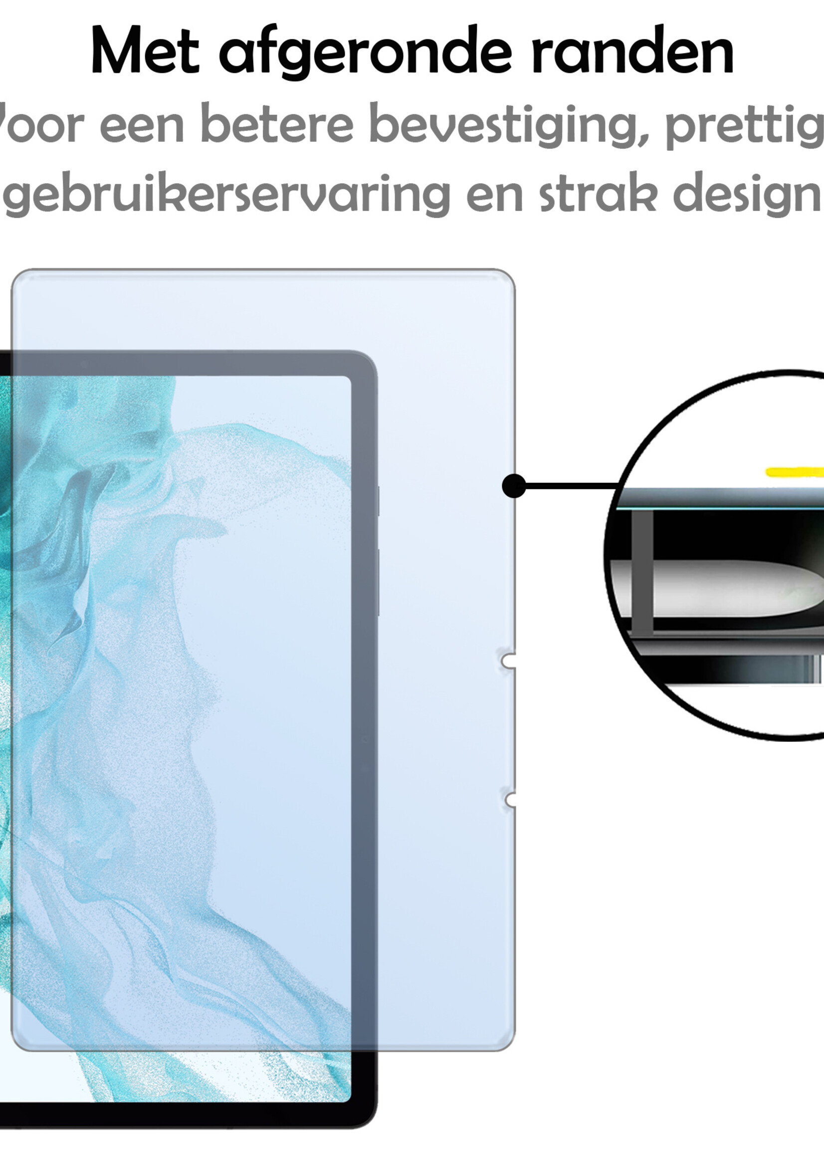 LUQ Screenprotector Geschikt voor Samsung Galaxy Tab S9 Screenprotector Bescherm Glas Tempered Glass Screen Protector - Screen Protector Geschikt voor Samsung Galaxy Tab S9 Screenprotector - 3 Stuks