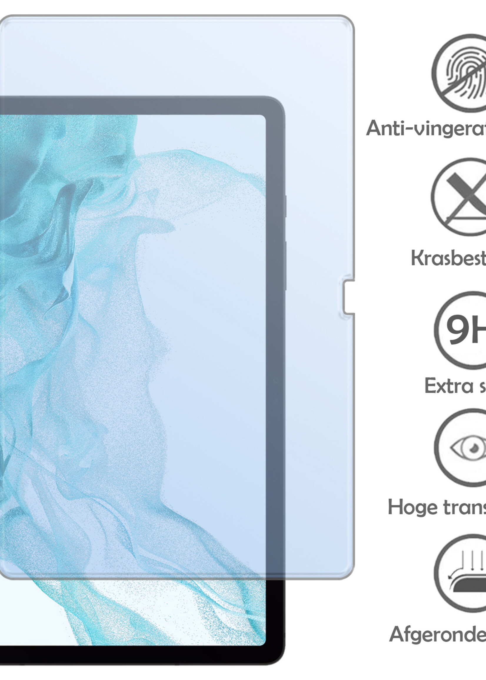 LUQ Screenprotector Geschikt voor Samsung Galaxy Tab S9 Plus Screenprotector Bescherm Glas Tempered Glass Screen Protector - Screen Protector Geschikt voor Samsung Galaxy Tab S9 Plus Screenprotector - 2 Stuks