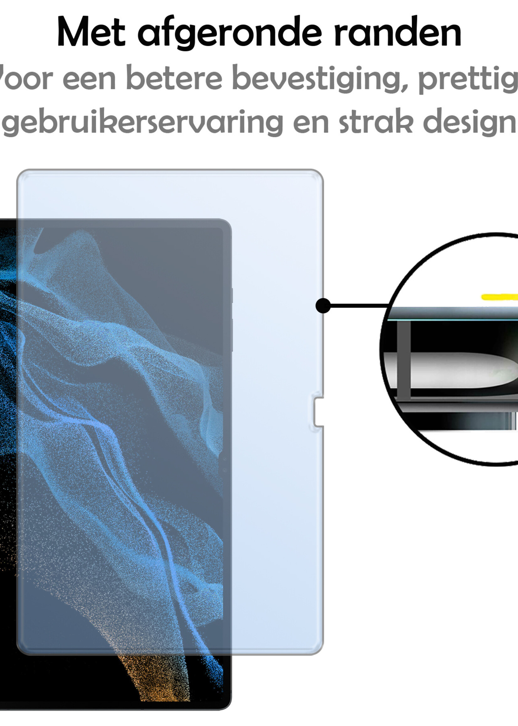 LUQ Screenprotector Geschikt voor Samsung Galaxy Tab S9 Ultra Screenprotector Bescherm Glas Tempered Glass Screen Protector - Screen Protector Geschikt voor Samsung Galaxy Tab S9 Ultra Screenprotector