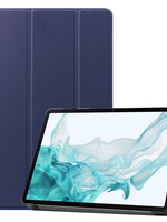 LUQ LUQ Samsung Galaxy Tab S9 Plus Hoesje Met Uitsparing S Pen - Donkerblauw