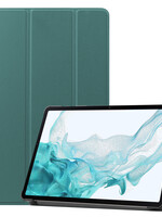 LUQ LUQ Samsung Galaxy Tab S9 Hoesje Met Uitsparing S Pen - Donkergroen