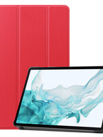 LUQ LUQ Samsung Galaxy Tab S9 Hoesje Met Uitsparing S Pen - Rood