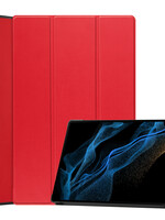 LUQ LUQ Samsung Galaxy Tab S9 Ultra Hoesje Met Uitsparing S Pen - Rood