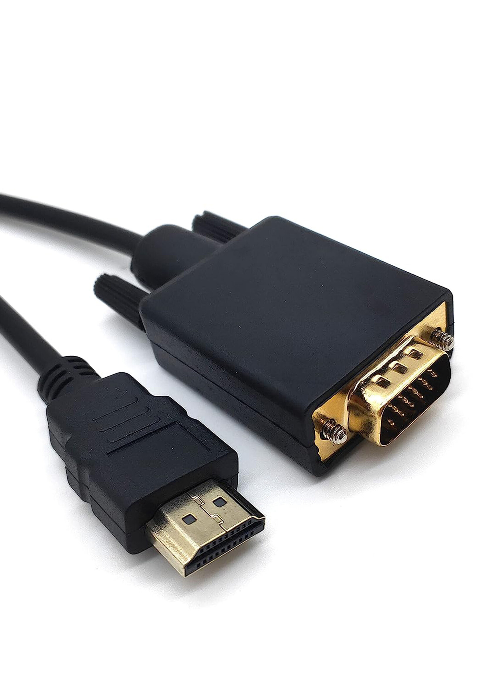 LUQ HDMI naar VGA Kabel 1.8 Meter - HDMI VGA Kabel - HDMI naar VGA Converter Kabel 1080p HD Kwaliteit - Zwart