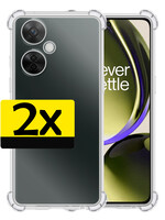 LUQ LUQ OnePlus Nord CE 3 Lite Hoesje Shockproof Transparant - 2 PACK