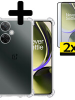 LUQ LUQ OnePlus Nord CE 3 Lite Hoesje Shockproof Met 2x Screenprotector