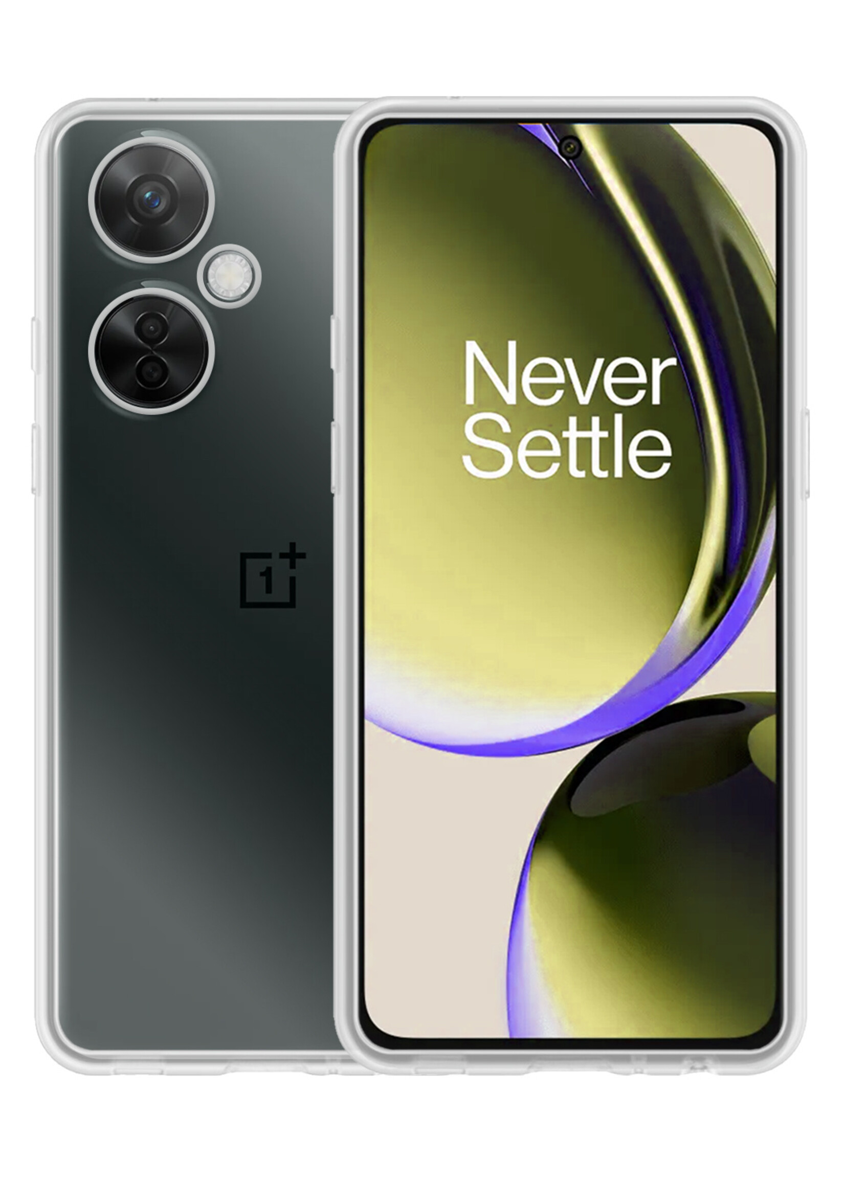 LUQ Hoesje Geschikt voor OnePlus Nord CE 3 Lite Hoesje Siliconen Case - Hoes Geschikt voor OnePlus Nord CE 3 Lite Hoes Siliconen - Transparant