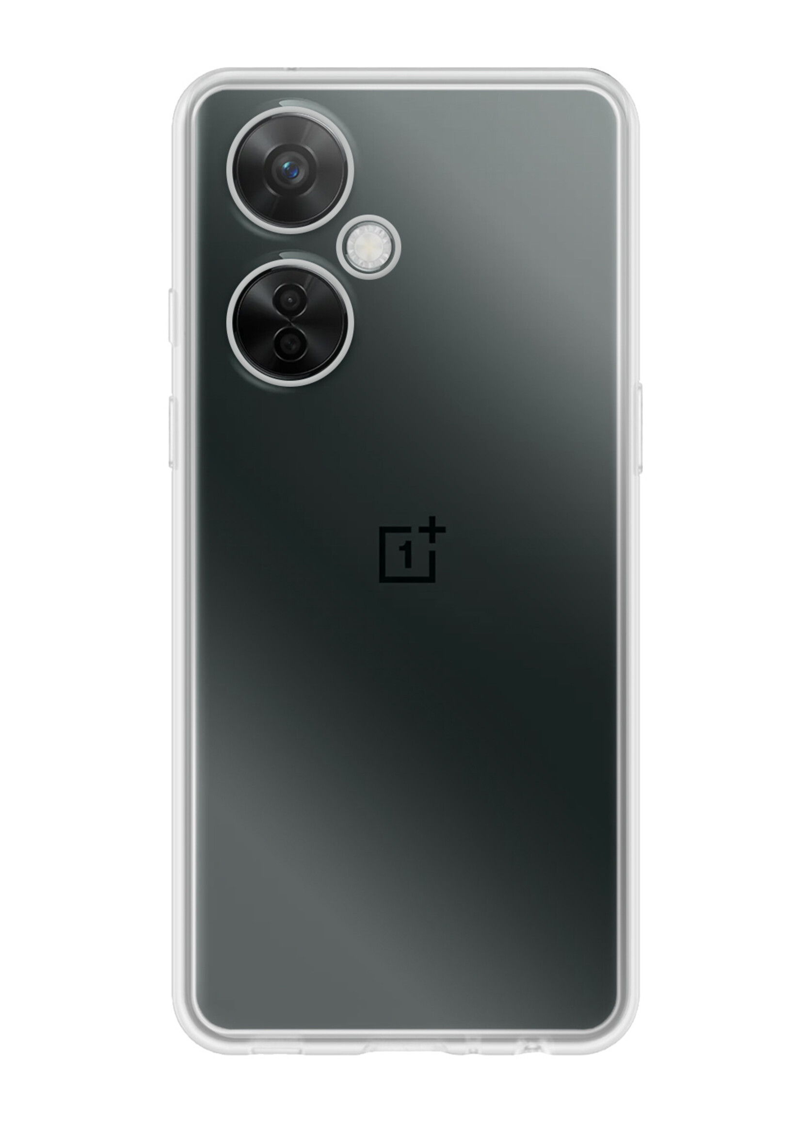 LUQ Hoesje Geschikt voor OnePlus Nord CE 3 Lite Hoesje Siliconen Case Met Screenprotector - Hoes Geschikt voor OnePlus Nord CE 3 Lite Hoes Siliconen - Transparant
