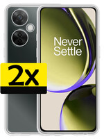 LUQ LUQ OnePlus Nord CE 3 Lite Hoesje Siliconen - Transparant - 2 PACK