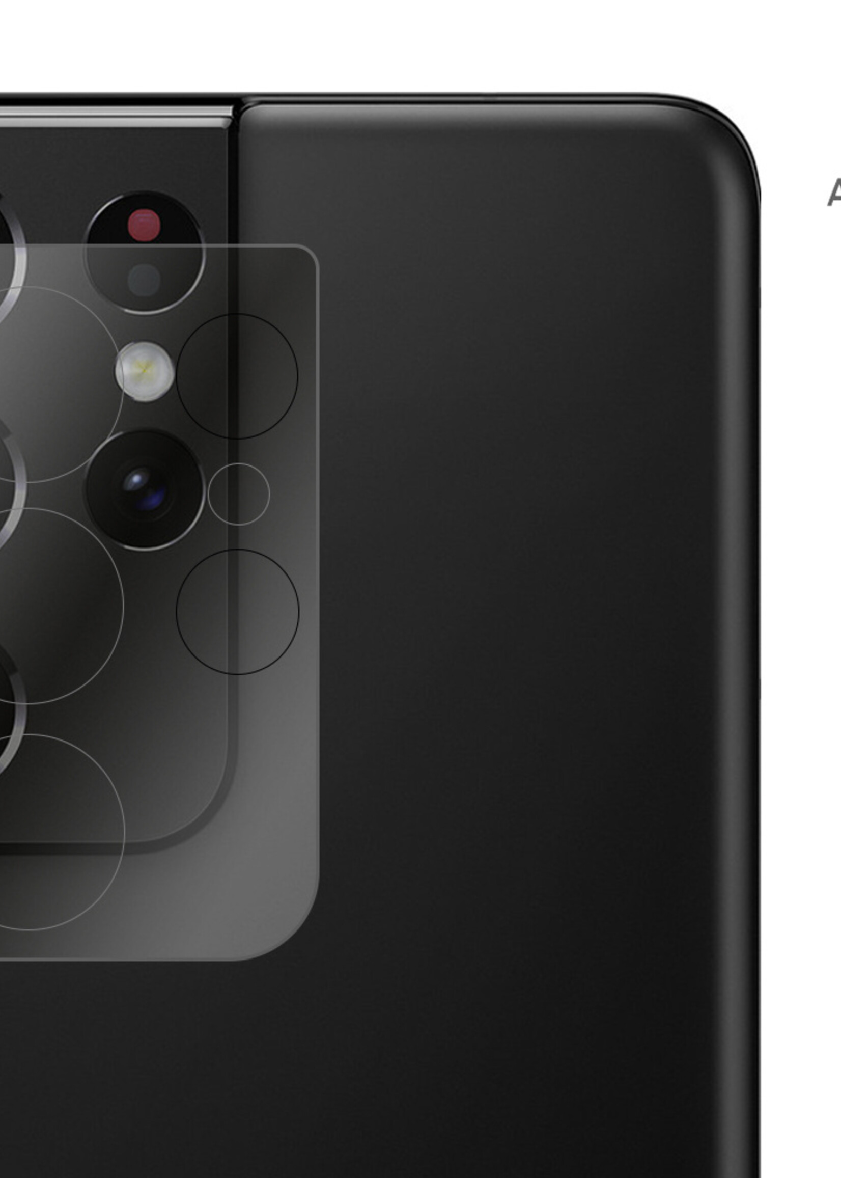 LUQ Screenprotector Geschikt voor Samsung S21 Ultra Camera Screenprotector Tempered Glass - Screenprotector Geschikt voor Samsung Galaxy S21 Ultra Screenprotector Camera Screenprotector