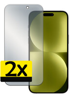 LUQ LUQ iPhone 15 Pro Screenprotector Glas Privacy - 2 PACK