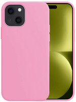 LUQ LUQ iPhone 15 Hoesje Siliconen - Lichtroze