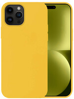 LUQ LUQ iPhone 15 Pro Hoesje Siliconen - Geel