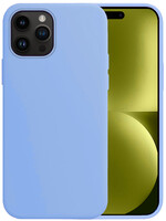 LUQ LUQ iPhone 15 Pro Hoesje Siliconen - Lichtblauw