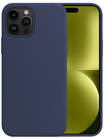 LUQ LUQ iPhone 15 Pro Max Hoesje Siliconen - Donkerblauw