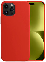 LUQ LUQ iPhone 15 Pro Max Hoesje Siliconen - Rood