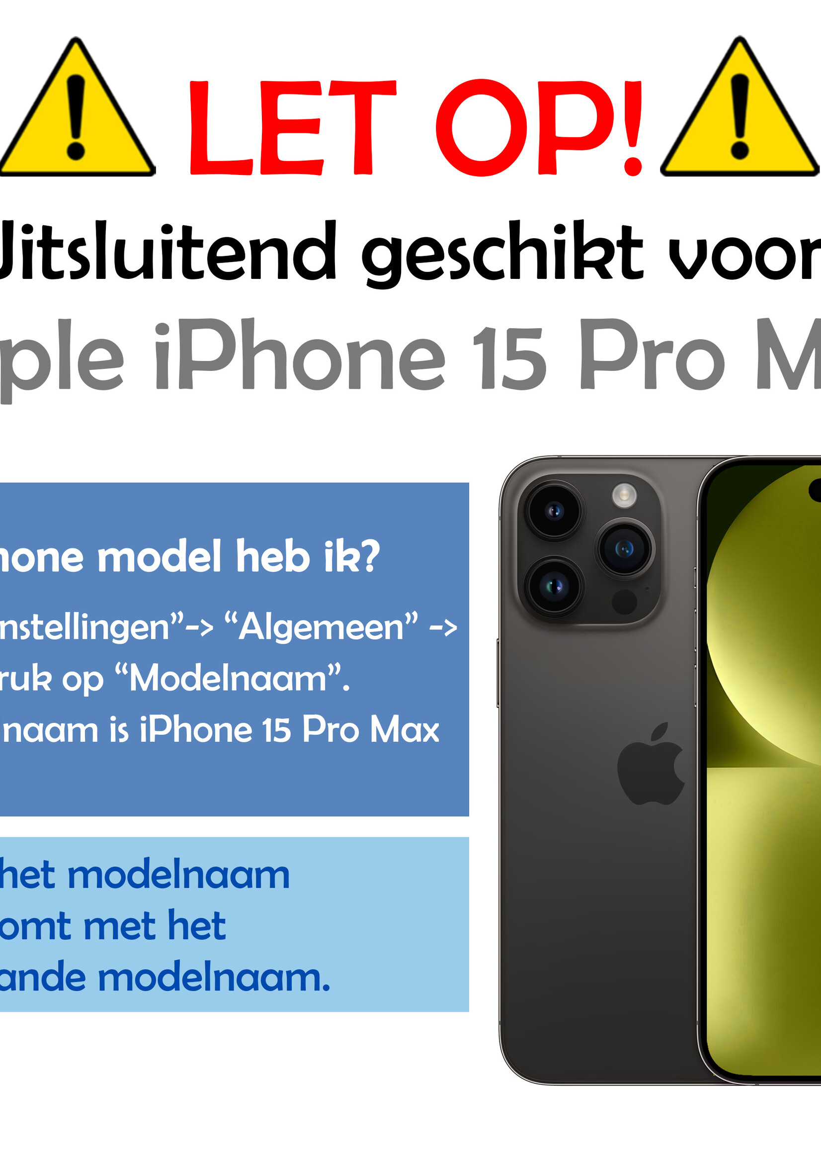 LUQ Hoesje Geschikt voor iPhone 15 Pro Max Hoesje Siliconen Case - Hoes Geschikt voor iPhone 15 Pro Max Hoes Siliconen - Lichtroze - 2 Stuks