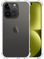 LUQ LUQ iPhone 15 Pro Max Hoesje Shockproof - Transparant
