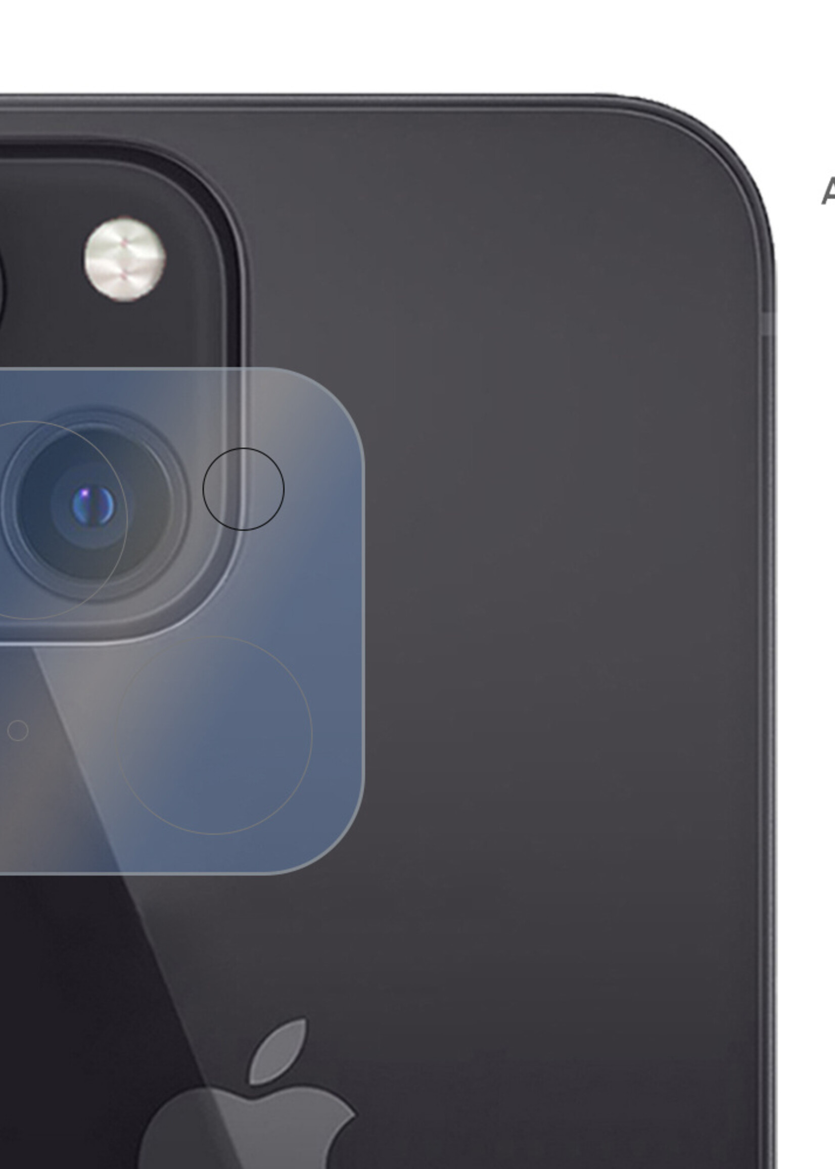 LUQ Screenprotector Geschikt voor iPhone 15 Camera Screenprotector Tempered Glass - Screenprotector Geschikt voor iPhone 15 Screenprotector Camera Screenprotector - 2 Stuks