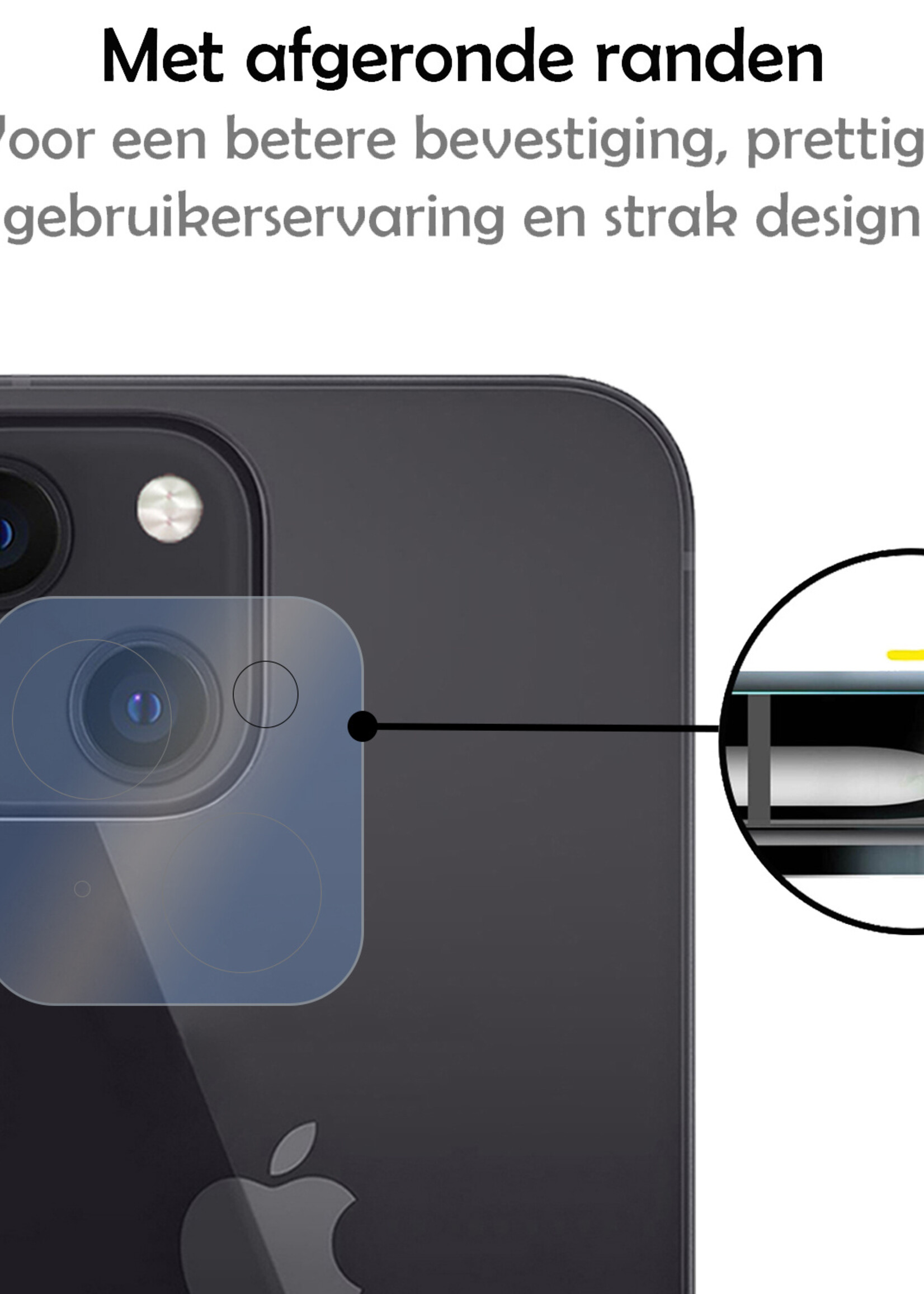 LUQ Screenprotector Geschikt voor iPhone 15 Plus Camera Screenprotector Tempered Glass - Screenprotector Geschikt voor iPhone 15 Plus Screenprotector Camera Screenprotector