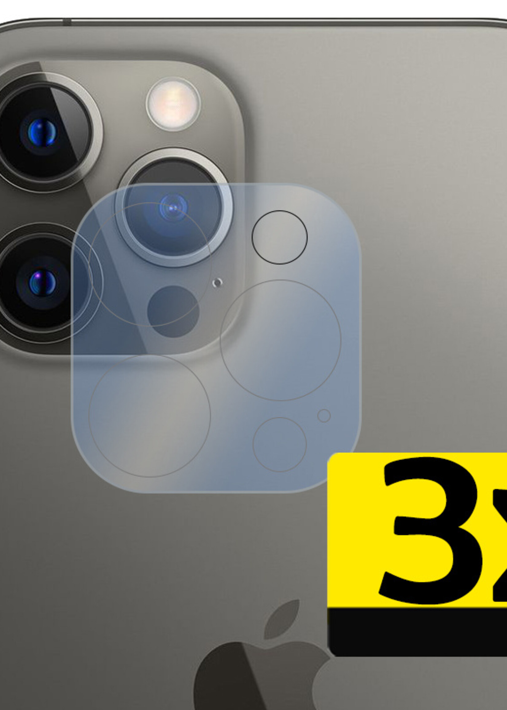 LUQ Screenprotector Geschikt voor iPhone 15 Pro Max Camera Screenprotector Tempered Glass - Screenprotector Geschikt voor iPhone 15 Pro Max Screenprotector Camera Screenprotector - 3 Stuks