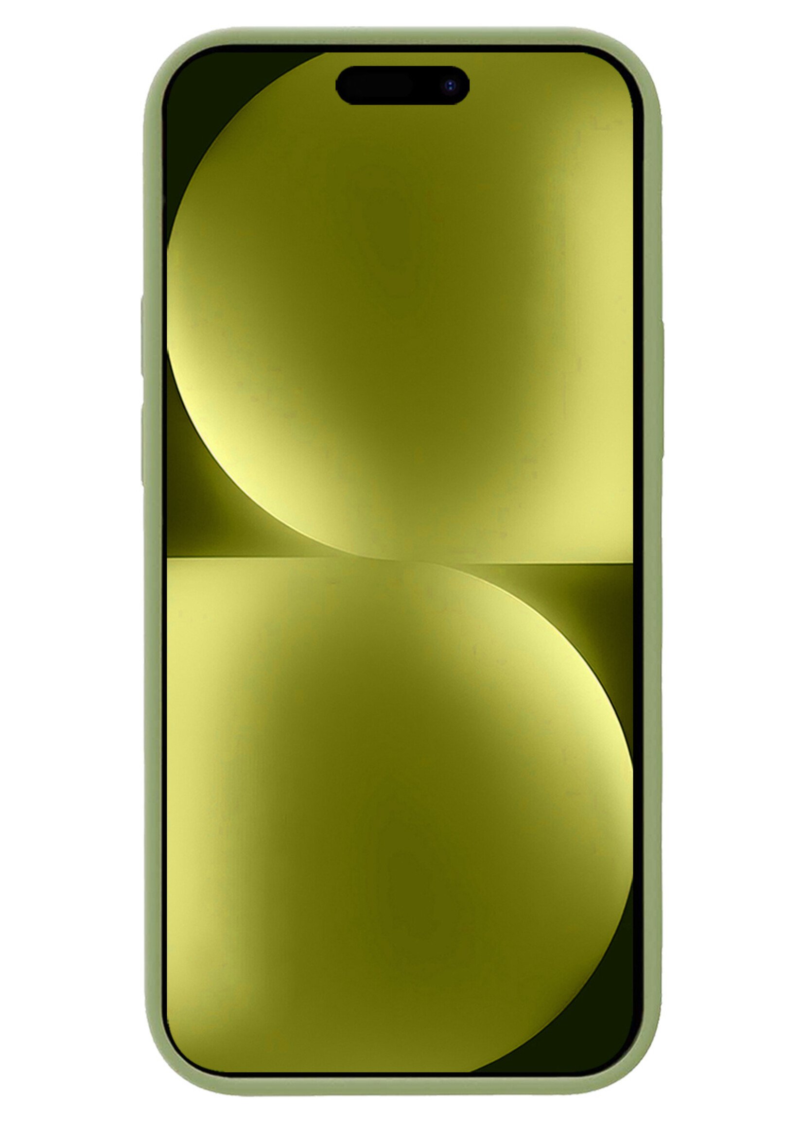 LUQ Hoesje Geschikt voor iPhone 15 Pro Hoesje Siliconen Case Met 2x Screenprotector - Hoes Geschikt voor iPhone 15 Pro Hoes Siliconen - Groen