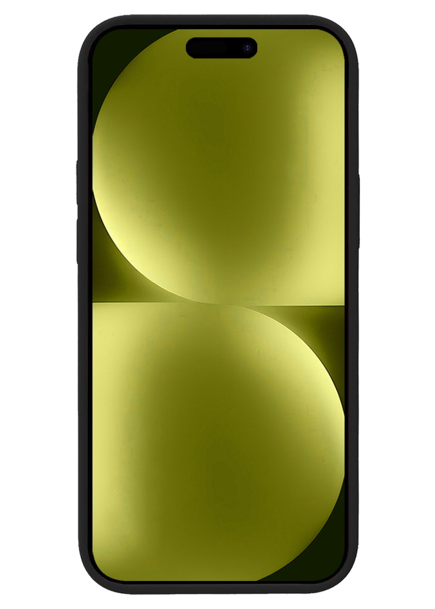 LUQ Hoesje Geschikt voor iPhone 15 Pro Hoesje Siliconen Case Met 2x Screenprotector - Hoes Geschikt voor iPhone 15 Pro Hoes Siliconen - Zwart