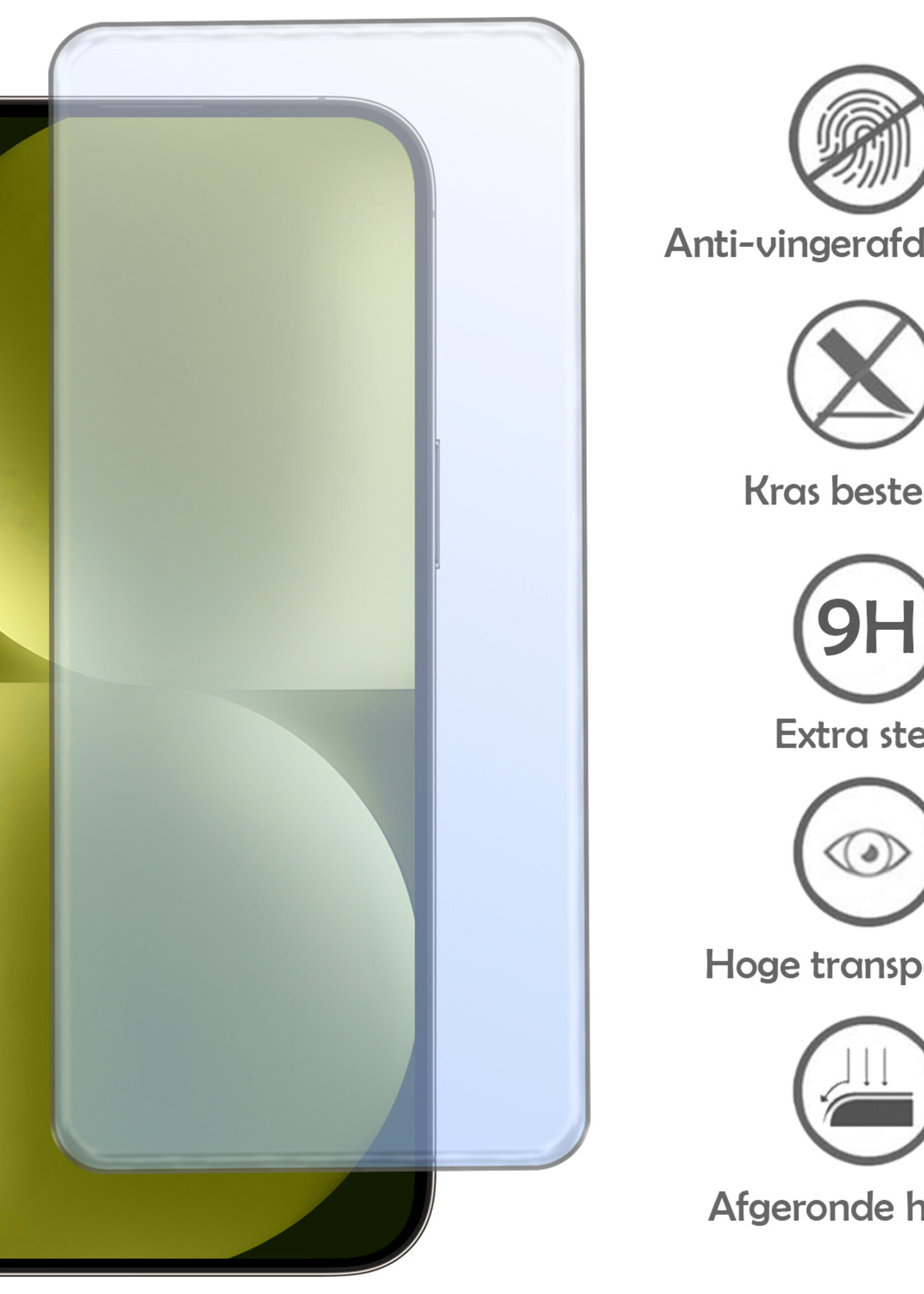 LUQ Hoesje Geschikt voor iPhone 15 Pro Hoesje Siliconen Case Met 2x Screenprotector - Hoes Geschikt voor iPhone 15 Pro Hoes Siliconen - Lichtblauw