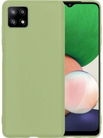 LUQ LUQ Samsung Galaxy A22 4G Hoesje Siliconen - Groen