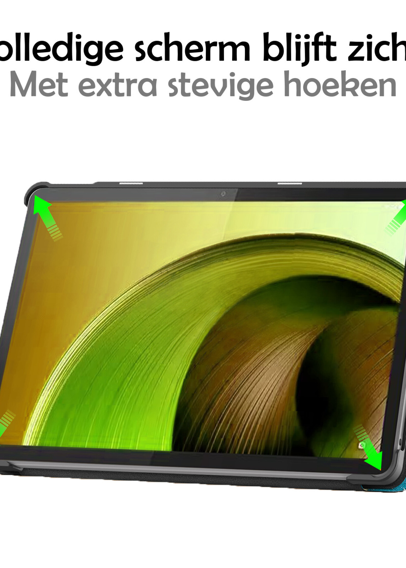 LUQ Hoes Geschikt voor Lenovo Tab M10 5G Hoes Luxe Hoesje Book Case - Hoesje Geschikt voor Lenovo Tab M10 5G Hoes Cover - Bloesem