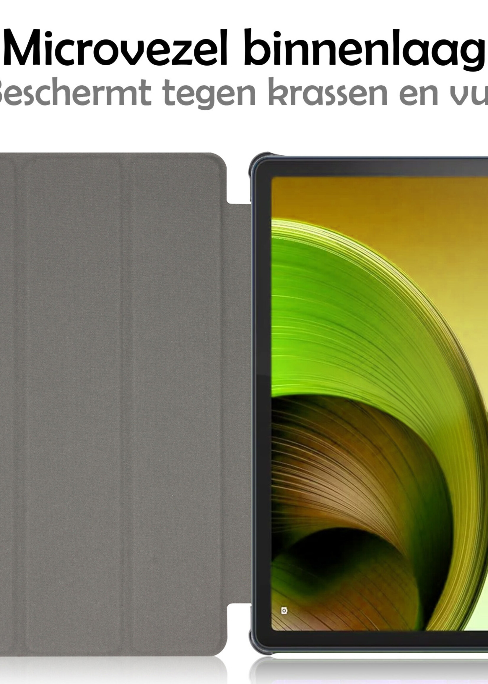 LUQ Hoes Geschikt voor Lenovo Tab M10 5G Hoes Luxe Hoesje Book Case - Hoesje Geschikt voor Lenovo Tab M10 5G Hoes Cover - Galaxy