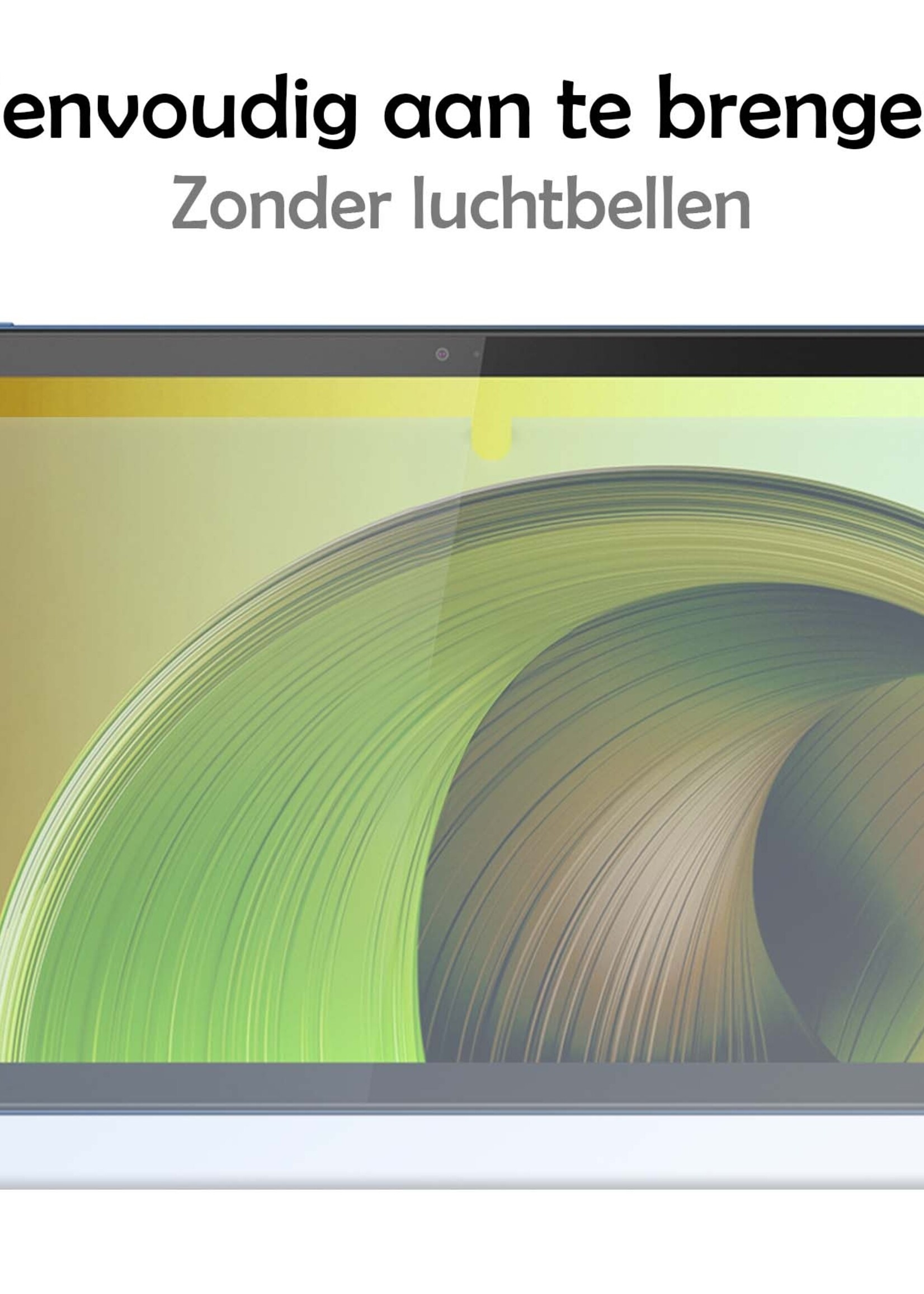 LUQ Hoes Geschikt voor Lenovo Tab M10 5G Hoes Luxe Hoesje Book Case Met Screenprotector - Hoesje Geschikt voor Lenovo Tab M10 5G Hoes Cover - Zwart