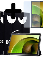 LUQ LUQ Lenovo Tab M10 5G Hoes Met Screenprotector - Don't Touch Me