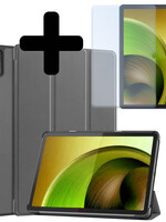LUQ LUQ Lenovo Tab M10 5G Hoes Met Screenprotector - Grijs