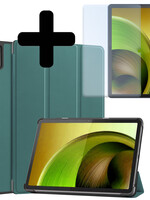 LUQ LUQ Lenovo Tab M10 5G Hoes Met Screenprotector - Donkergroen