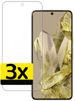 LUQ LUQ Google Pixel 8 Pro Screenprotector Glas - 3 PACK