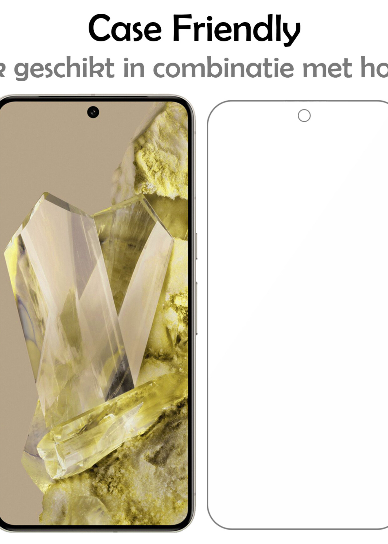 LUQ Screenprotector Geschikt voor Google Pixel 8 Pro Screenprotector Beschermglas Gehard Glas - Screenprotector Geschikt voor Google Pixel 8 Pro Screenprotector Glas - 3 Stuks