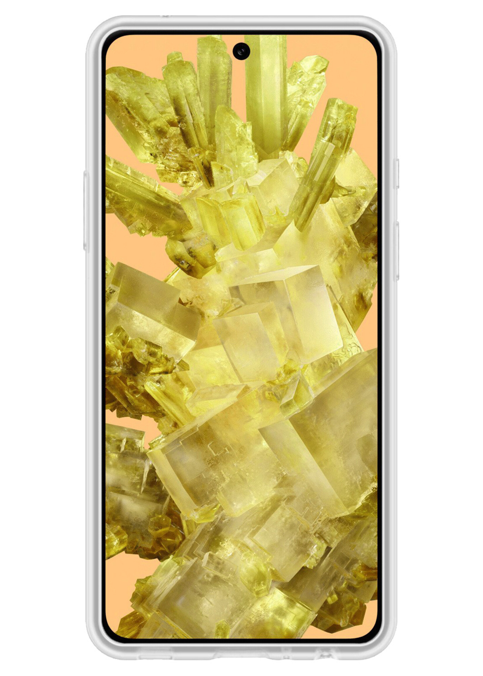 LUQ Hoesje Geschikt voor Google Pixel 8 Hoesje Siliconen Case Met 2x Screenprotector - Hoes Geschikt voor Google Pixel 8 Hoes Siliconen - Transparant