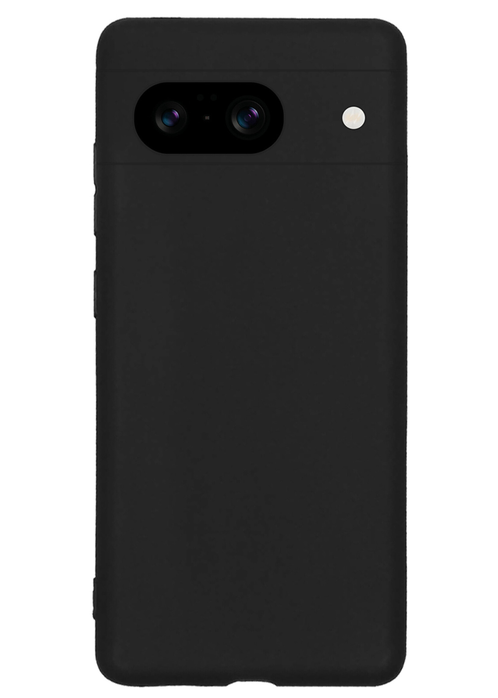 LUQ Hoesje Geschikt voor Google Pixel 8 Hoesje Siliconen Case - Hoes Geschikt voor Google Pixel 8 Hoes Siliconen - Zwart - 2 Stuks