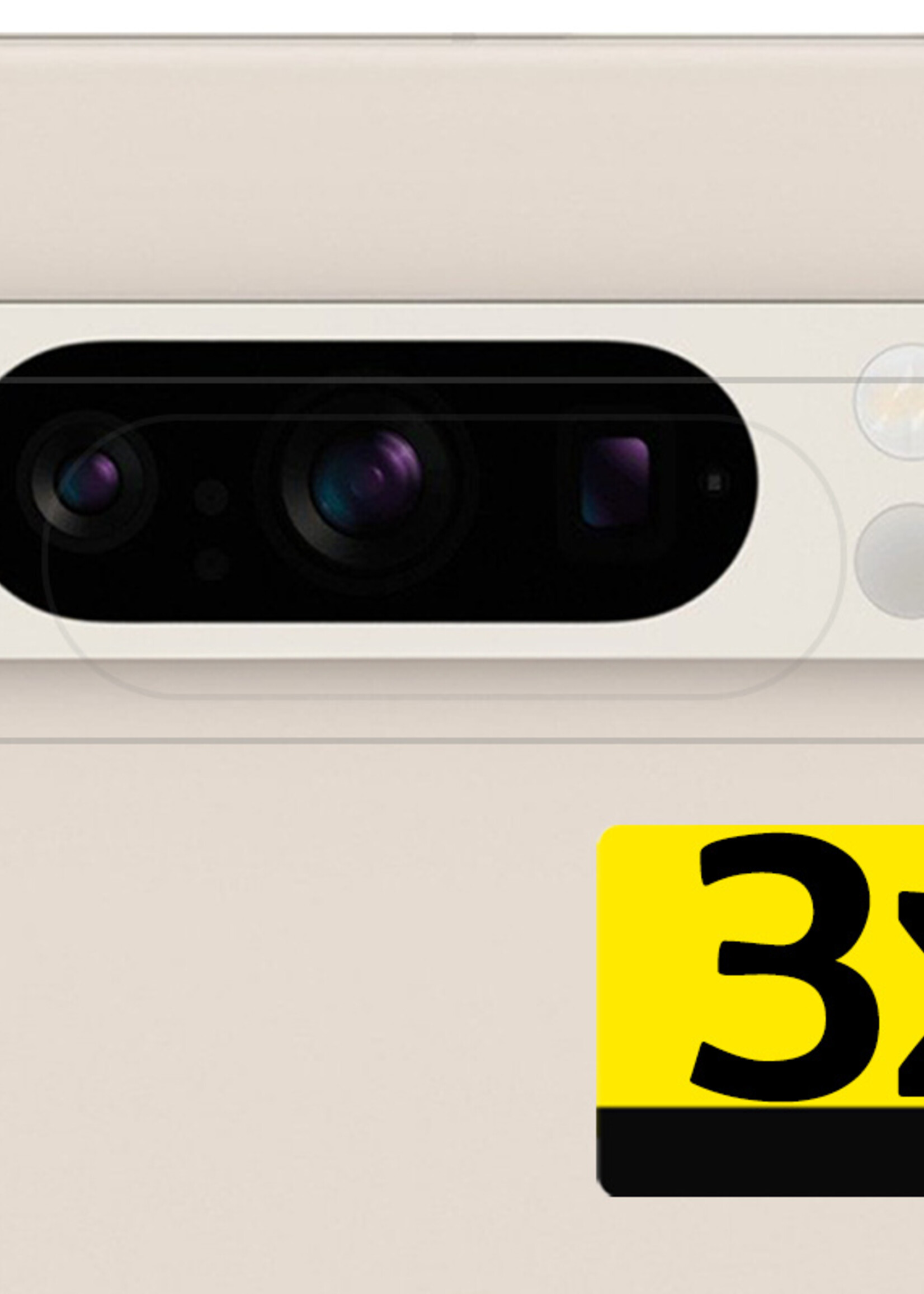 LUQ Screenprotector Geschikt voor Google Pixel 8 Pro Camera Screenprotector Tempered Glass - Screenprotector Geschikt voor Google Pixel 8 Pro Screenprotector Camera Screenprotector - 3 Stuks