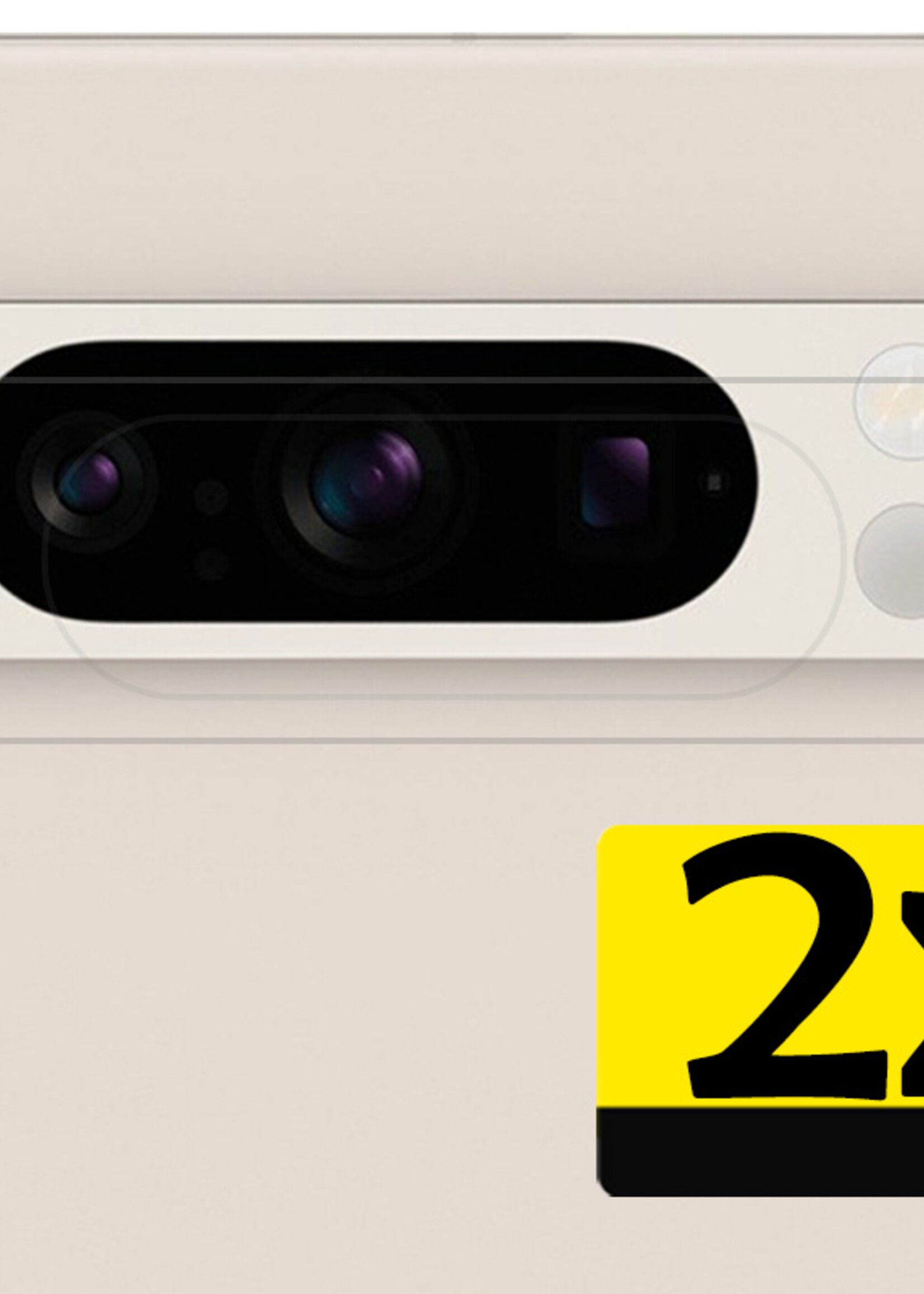 LUQ Screenprotector Geschikt voor Google Pixel 8 Pro Camera Screenprotector Tempered Glass - Screenprotector Geschikt voor Google Pixel 8 Pro Screenprotector Camera Screenprotector - 2 Stuks