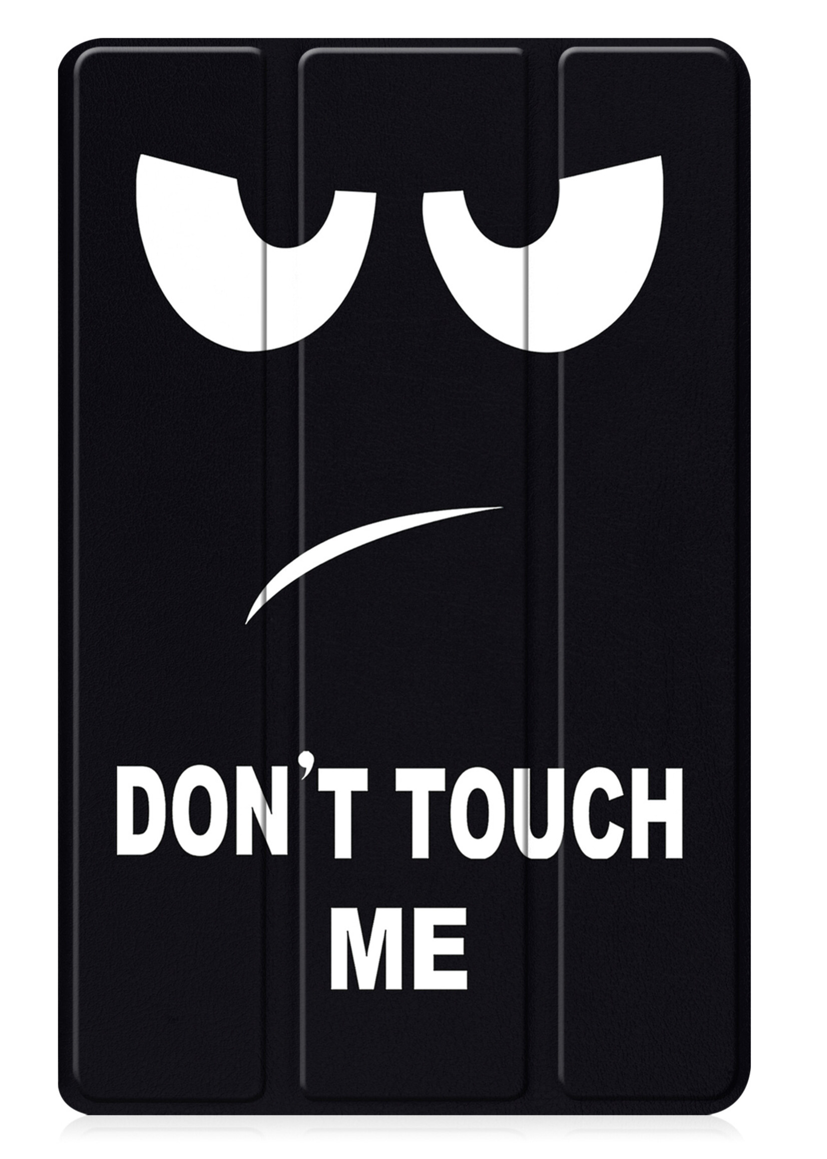 LUQ Hoes Geschikt voor Samsung Galaxy Tab A9 Hoes Luxe Hoesje Book Case Met Screenprotector - Hoesje Geschikt voor Samsung Tab A9 Hoes Cover - Don't Touch Me