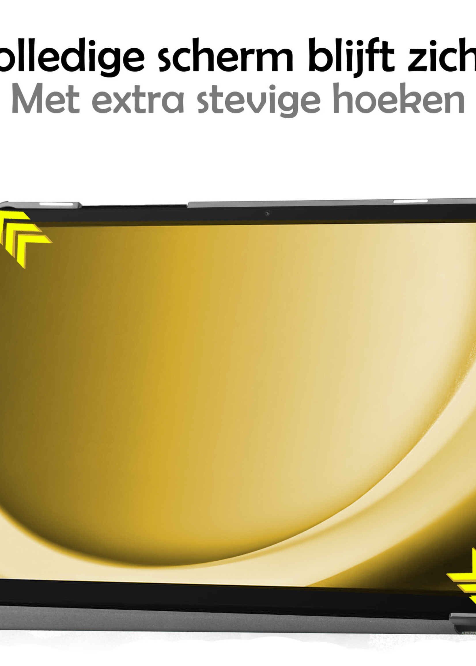 LUQ Hoes Geschikt voor Samsung Galaxy Tab A9 Plus Hoes Luxe Hoesje Book Case - Hoesje Geschikt voor Samsung Tab A9 Plus Hoes Cover - Bloesem